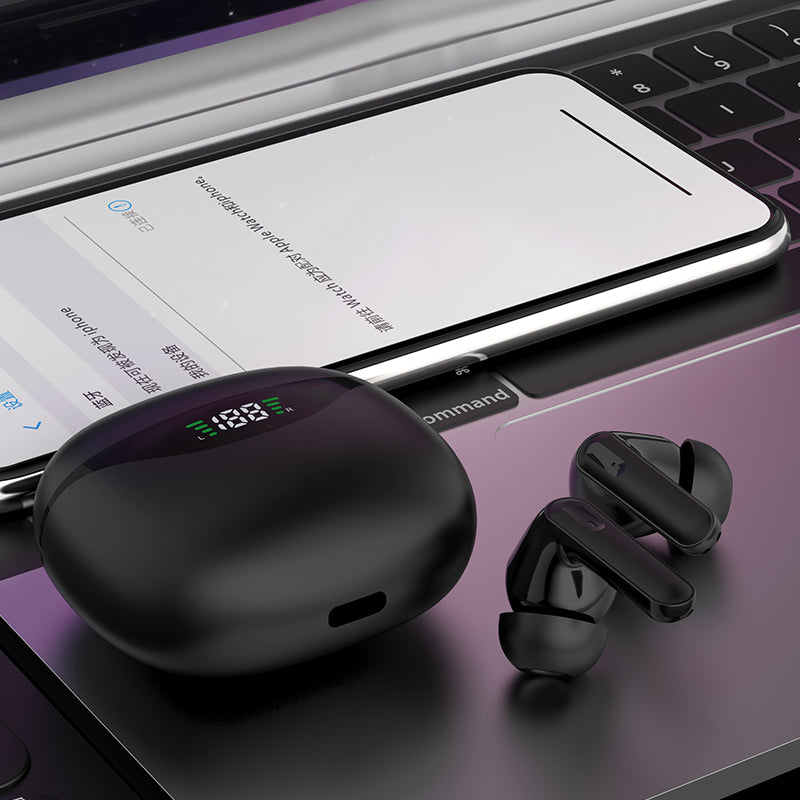 Bezdrátová sluchátka TWS s digitálním displejem JS121 Bluetooth Sluchátka s dotykovým ovládáním Bezdrátová sluchátka TWS s digitálním displejem JS121 Bluetooth Sluchátka s dotykovým ovládáním